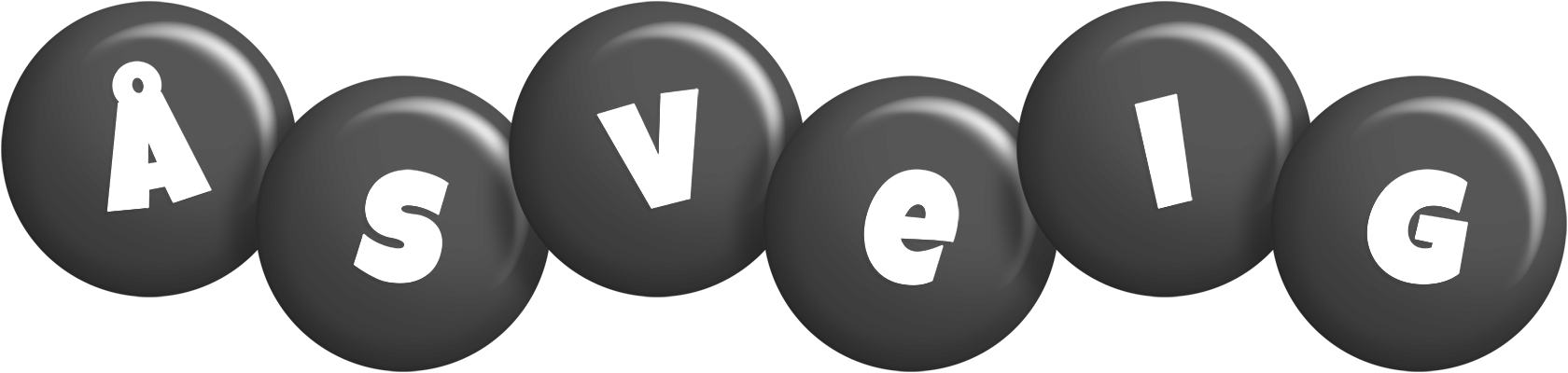 Åsveig candy-black logo