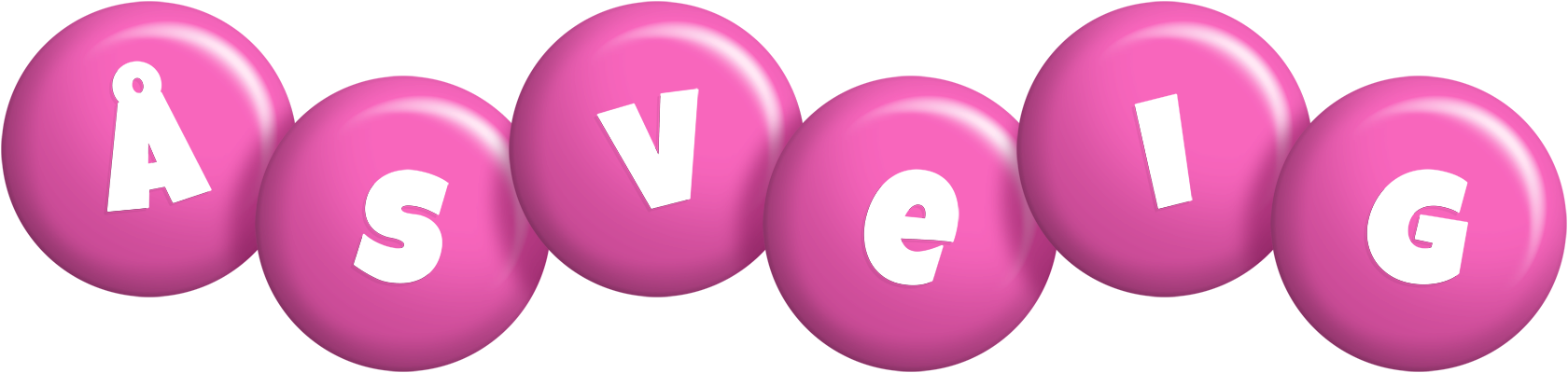 Åsveig candy-pink logo