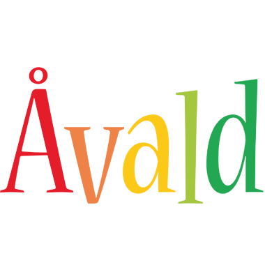 Åvald birthday logo