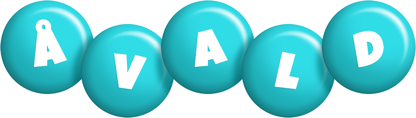 Åvald candy-azur logo