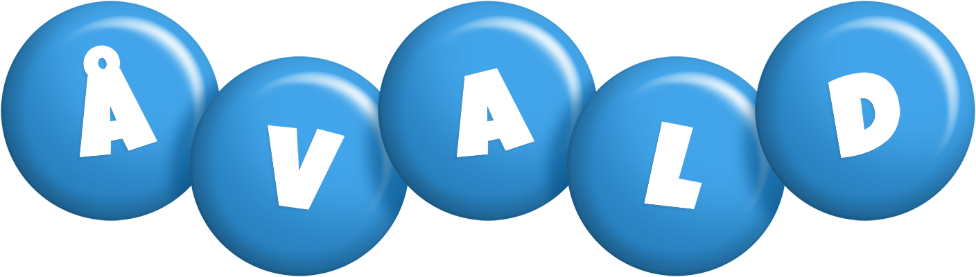 Åvald candy-blue logo