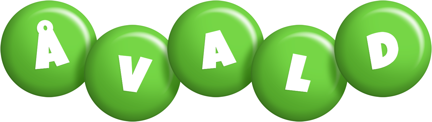 Åvald candy-green logo