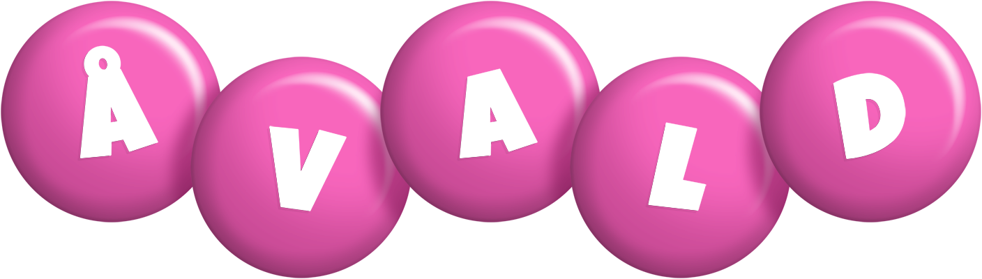 Åvald candy-pink logo