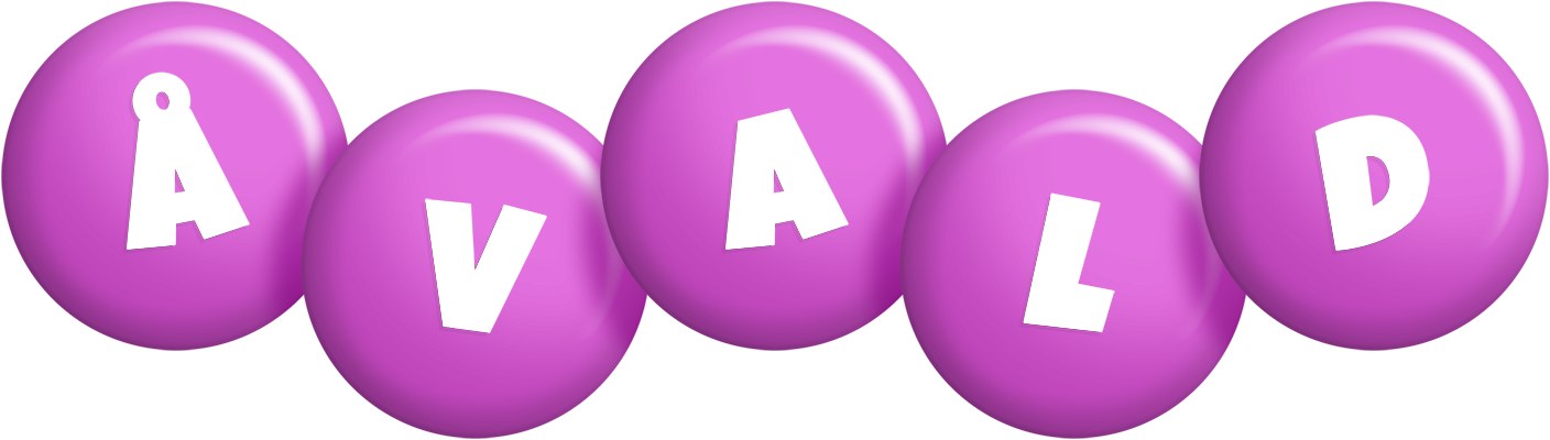Åvald candy-purple logo