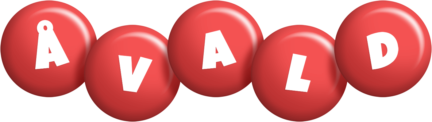 Åvald candy-red logo