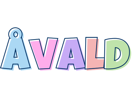 Åvald pastel logo