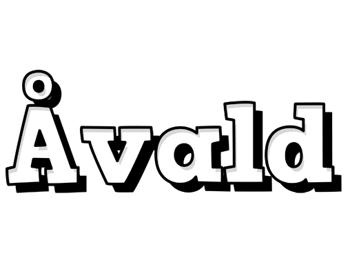 Åvald snowing logo