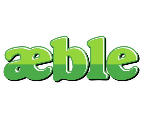 ÆBLE logo effect. Colorful text effects in various flavors. Customize your own text here: https://www.textgiraffe.com/logos/apple/