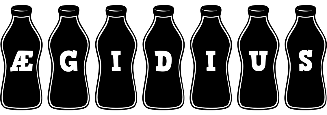 Ægidius bottle logo