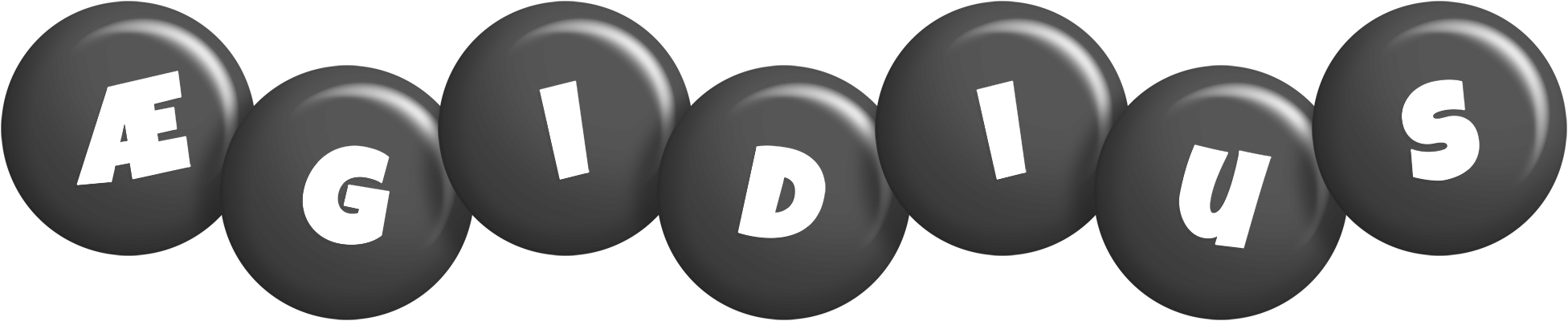 Ægidius candy-black logo