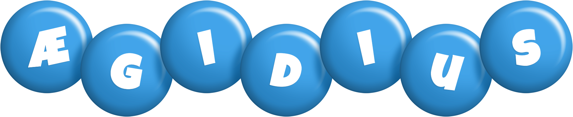 Ægidius candy-blue logo