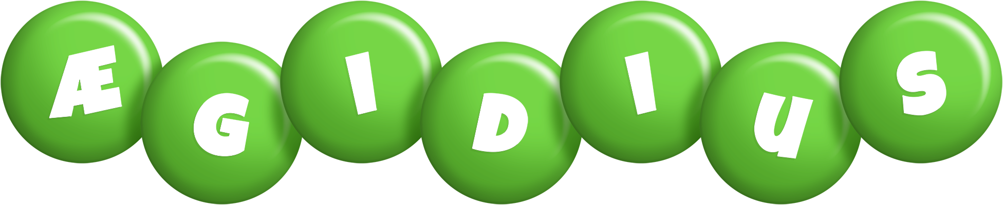 Ægidius candy-green logo