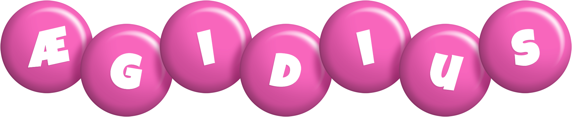 Ægidius candy-pink logo