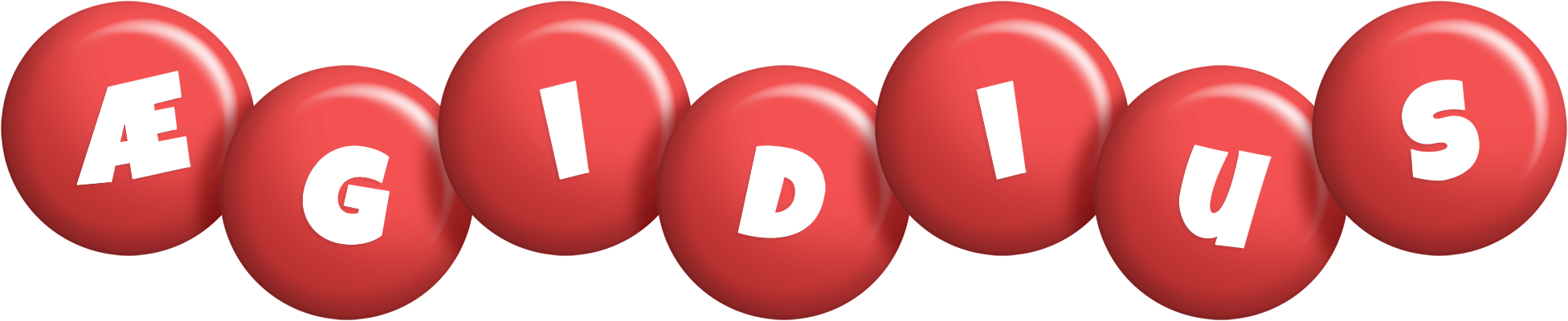 Ægidius candy-red logo