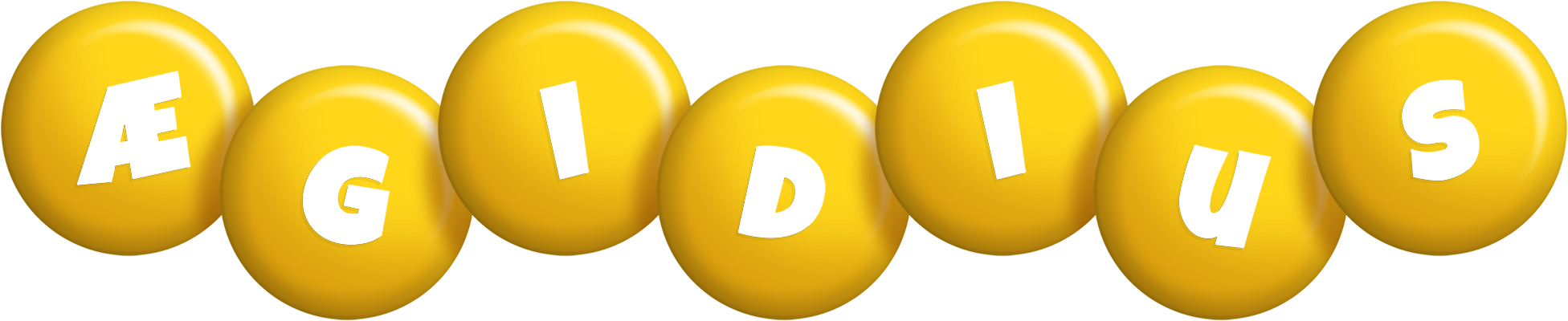 Ægidius candy-yellow logo