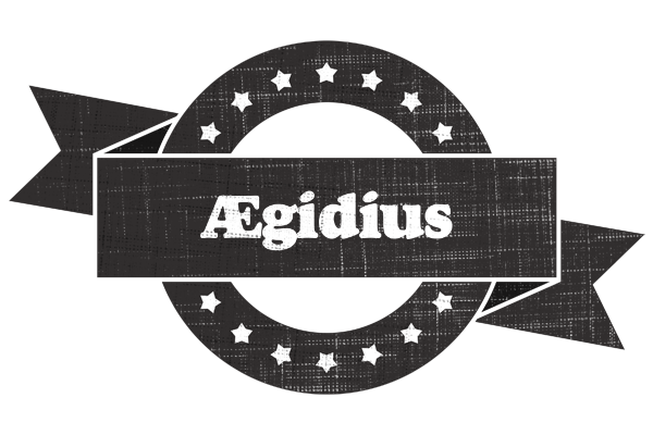 Ægidius grunge logo