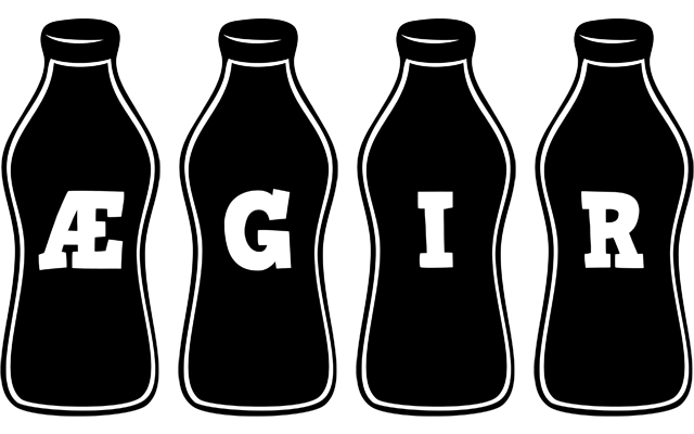 Ægir bottle logo