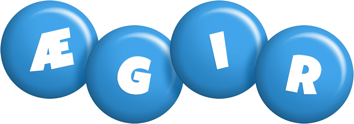 Ægir candy-blue logo