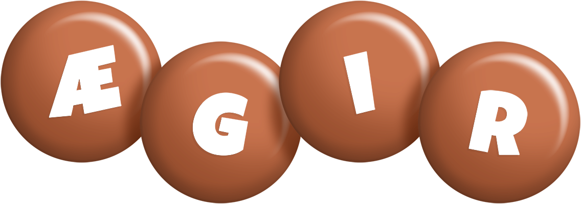 Ægir candy-brown logo