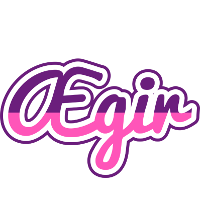 Ægir cheerful logo