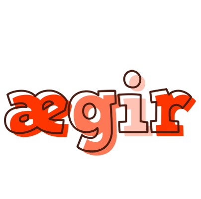 Ægir paint logo