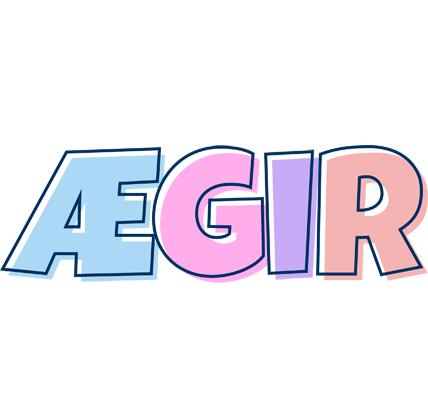 Ægir pastel logo