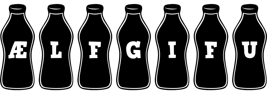 Ælfgifu bottle logo