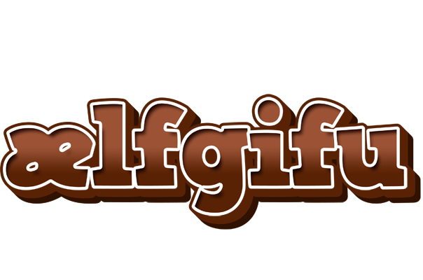 Ælfgifu brownie logo