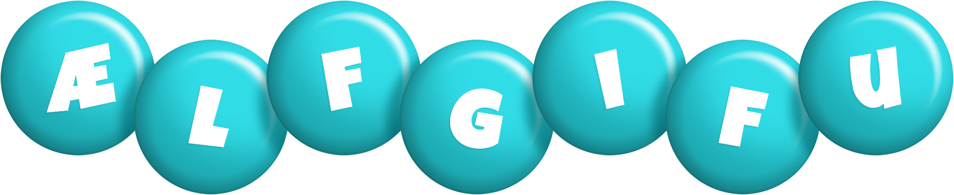 Ælfgifu candy-azur logo