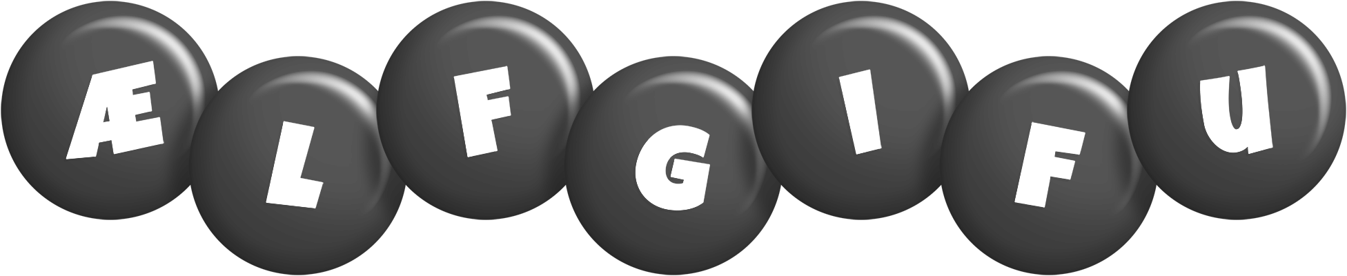Ælfgifu candy-black logo