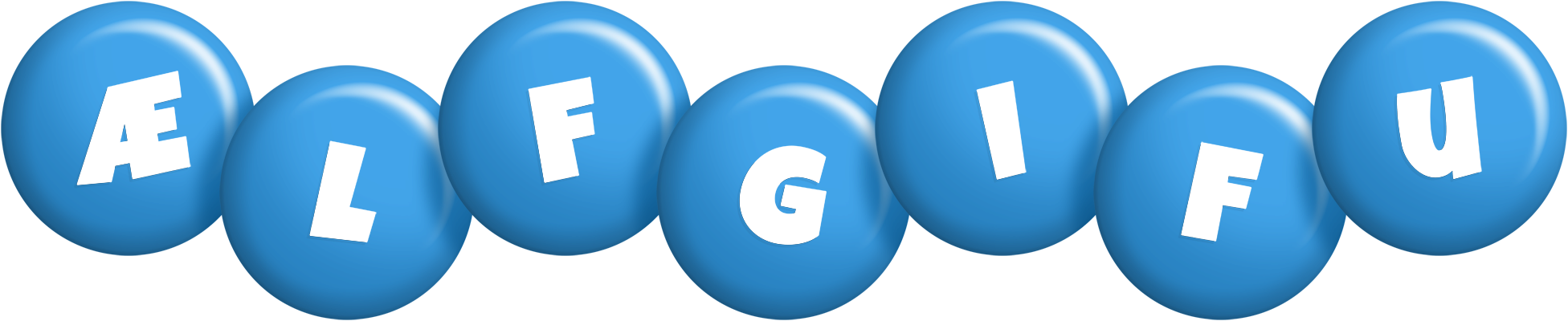 Ælfgifu candy-blue logo