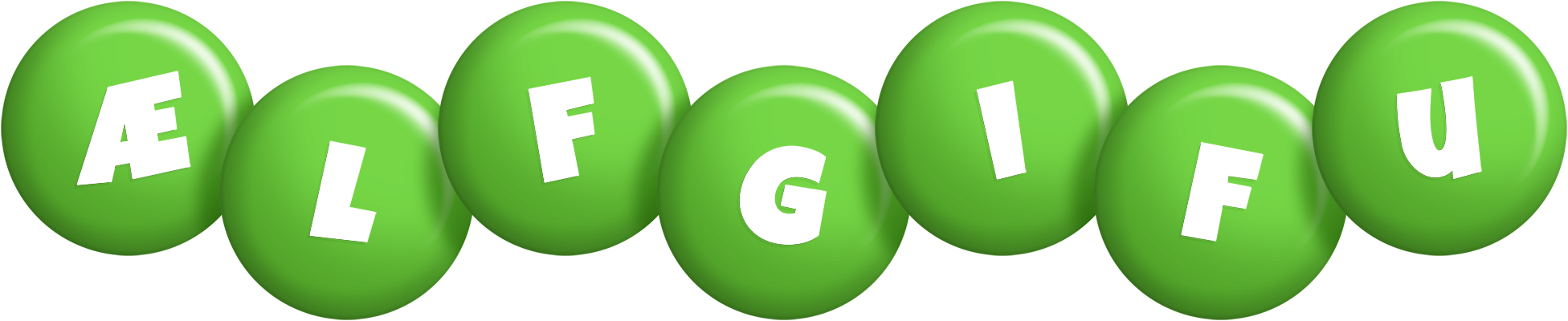 Ælfgifu candy-green logo