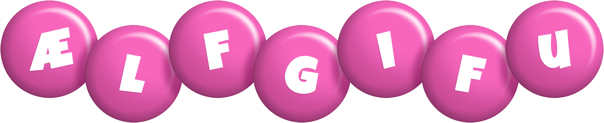 Ælfgifu candy-pink logo