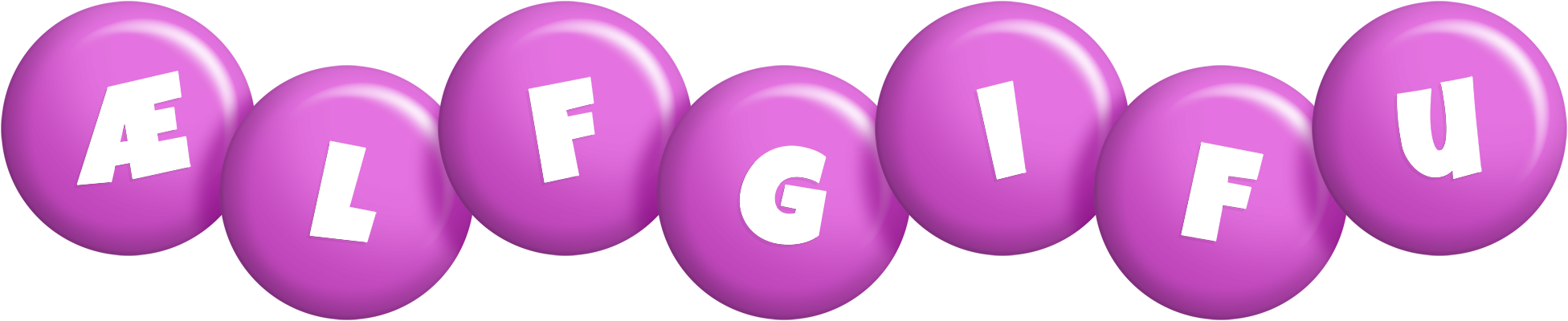 Ælfgifu candy-purple logo