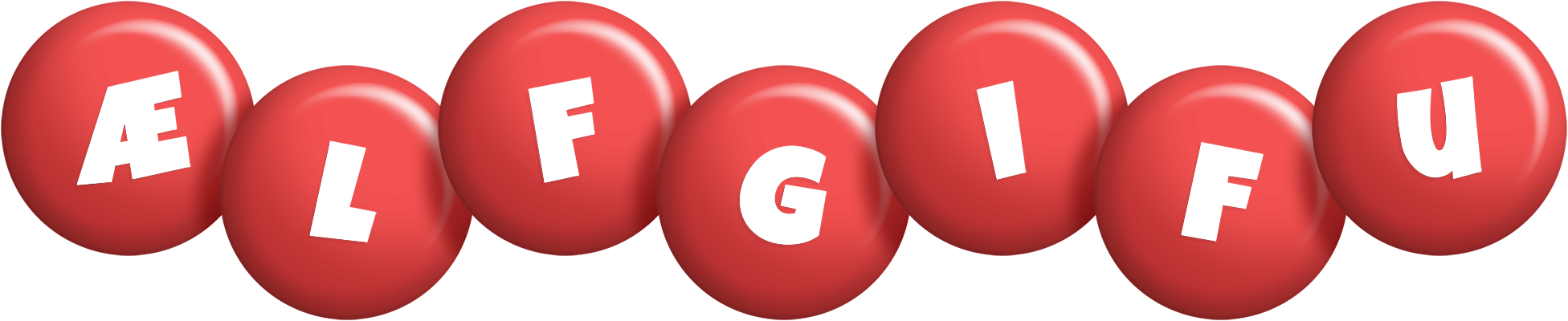 Ælfgifu candy-red logo
