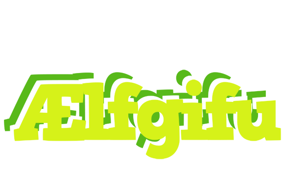 Ælfgifu citrus logo