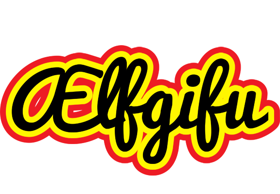 Ælfgifu flaming logo