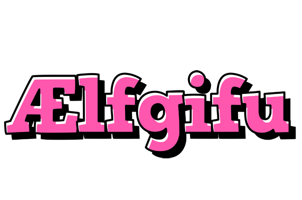 Ælfgifu girlish logo