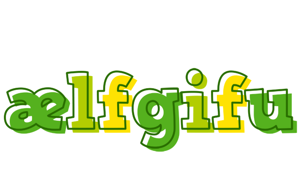 Ælfgifu juice logo
