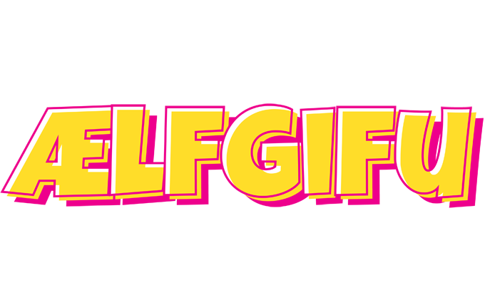 Ælfgifu kaboom logo