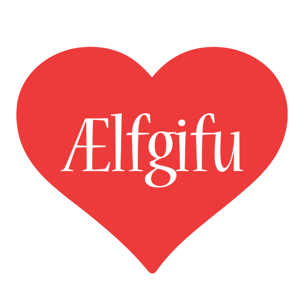 Ælfgifu love logo