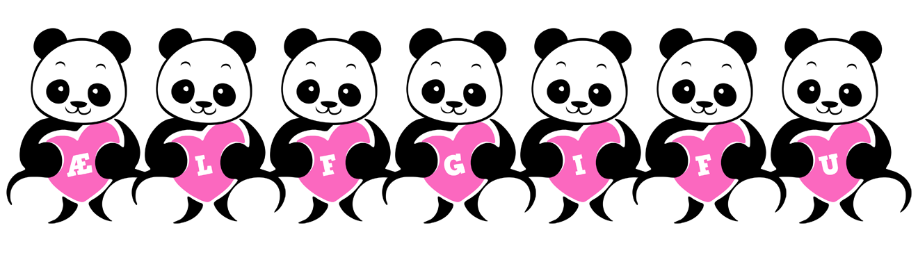 Ælfgifu love-panda logo