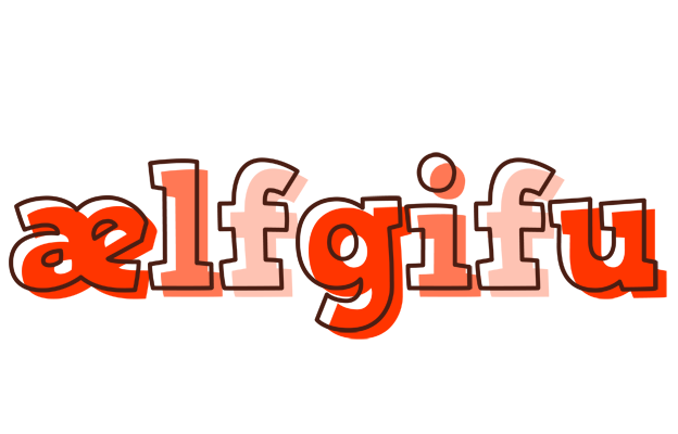 Ælfgifu paint logo