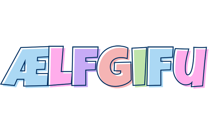 Ælfgifu pastel logo
