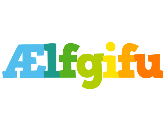 Ælfgifu rainbows logo