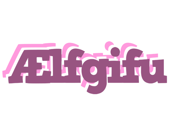 Ælfgifu relaxing logo