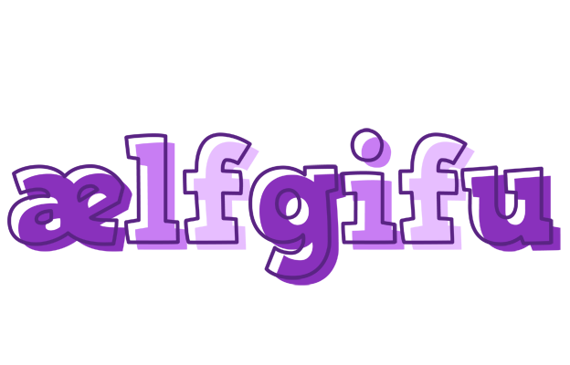 Ælfgifu sensual logo