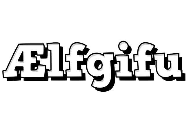 Ælfgifu snowing logo
