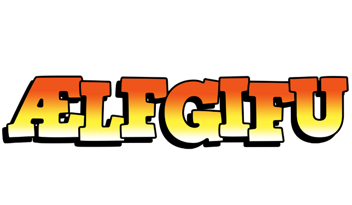 Ælfgifu sunset logo