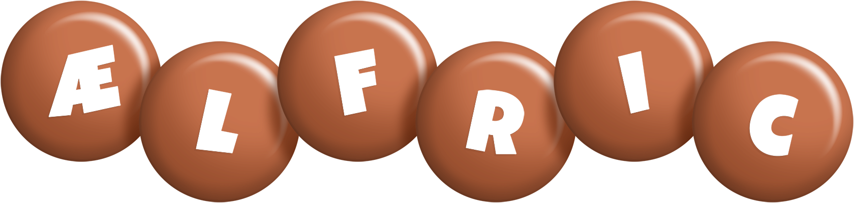 Ælfric candy-brown logo